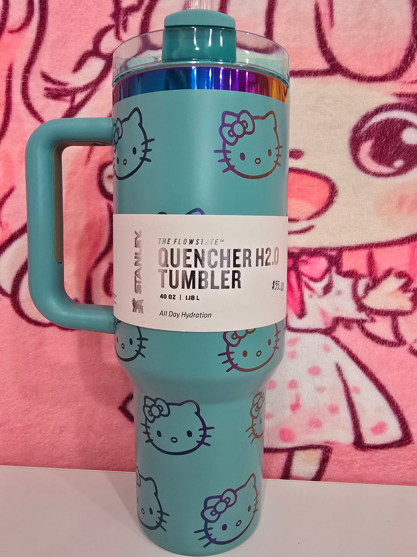 Green Hello Kitty Tumbler